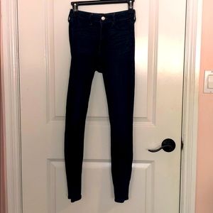 Dark Wash (Blue) High Waisted Hollister Jeans